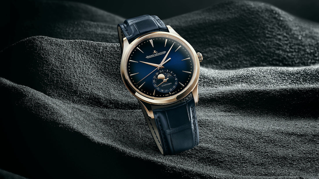 JAEGER-LECOULTRE PRESENTS THE MASTER ULTRA THIN MOON IN PINK GOLD WITH A GRADIENT BLUE DIAL
